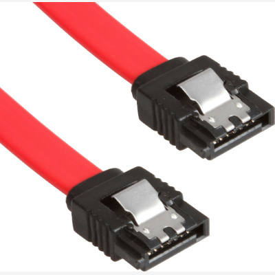 POWERTECH Καλώδιο SATA 7-pin/7-pin, Red, 0.3m