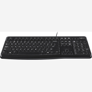 Logitech K120 black Keyboard Wired USB US Layout / splash proof