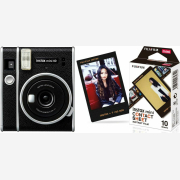 Fujifilm Instax Mini 40 Set Black Φωτογραφική Μηχανή στιγμιαίας εκτύπωσης & 10 φύλλα φιλμ