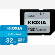 Kioxia EXCERIA microSDHC 32GB Class 10 U1 UHS-I με αντάπτορα