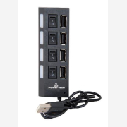 POWERTECH USB 2.0V HUB 4 Port με διακόπτη ON/OFF | PT-112
