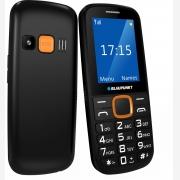 BLAUPUNKT BS 04 black-orange, κινητό τηλέφ.2G, για ηλικιωμένους,οθόνη 2,4, Ελληνικό μενού, πλ SOS
