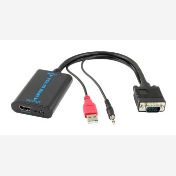 POWERTECH Μετατροπέας από VGA-USB-3.5mm audio jack σε HDMI 1.4V, 0.20cm | CAB-H070