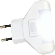 REV LED Φωτιστικό Νυκτός Πρίζας με Φωτοκύτταρο Light Energy Saving White 1.5W