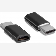POWERTECH Adapter USB Type-C σε Micro USB CAB-UC019, μαύρο