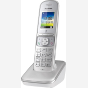 Panasonic KX-TGH710GG pearlsilver Ασύρματο ψηφ.τηλέφ.Έγχρωμη οθόνη 1,80’,ανοιχτή συνομ.Ελλην.μενού