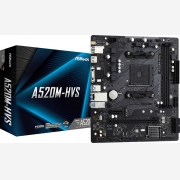 ASRock A520M-HVS, Socket AM4, Micro ATX, 2XDDR4, 4xSATA3, M.2, RAID,GLAN, USB3.2, HDMI, VGA (90-MXBE