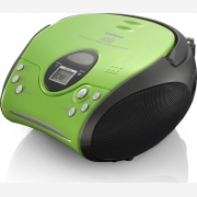 Lenco SCD-24 Green/Black Φορητό ηχοσύστημα Boombox FM PLL CD/MP3 Player /2 x 2,5W