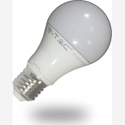  Λάμπα LED - V-TAC VT-1853 10W E27 A60, Θερμό Λευκό, 806 lm, 2700K