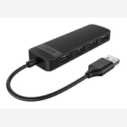 ORICO USB 2.0 hub FL02, 4x USB ports, μαύρο | FL02-BK-BP