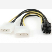 CABLEXPERT INTERNAL POWER ADAPTER CABLE FOR PCI EXPRESS, 6pin TO MOLEX x 2 pcs
