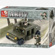 SLUBAN Τουβλάκια Army, Armoured Car M38-B0297, 175τμχ
