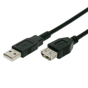 POWERTECH ΠΡΟΕΚΤΑΣΗ AM/AF USB 2.0V 5m BLACK