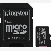 Kingston SDCS2/128GB Canvas Select Plus memory card MicroSDXC 128GB U1 V10 A1 with Adapter
