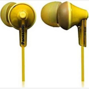 Panasonic RP-HJE 125 E-Y Yellow Ακουστικά Earphones Stereo με Δυνατό μπάσο,βύσμα 3.5mm