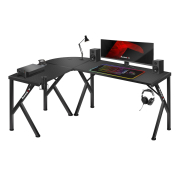 Gaming desk Huzaro Hero 6.3 Black 1540x1170x74mm