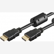 POWERTECH καλώδιο HDMI 1.4 CAB-H089, CCS, Gold Plug, 30AWG, μαύρο, 5m