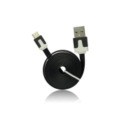OEM USB Flat Cable - micro USB black 1m