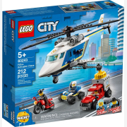 LEGO 60243 City police helicopter chase, construction toys