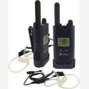 COBRA  PU-500  PRO, Σετ επαγγελματικά Walkie Talkie με ακουστικά VOX εμβέλειας έως 10km,10 ορόφους