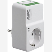 APC Essential SurgeArrest PM1WU2-GR white,2σε1, Πολύπριζο Ασφαλείας & φορτιστής 1 σούκο, 2 USB