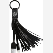 WK Keychain USB 2.0 to micro USB Cable Μαύρο 0.2m (WDC-011)