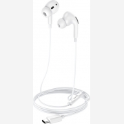 Hoco M1 Pro Type C Λευκό HandsFree Earphones Stereo με Πλήκτρο Λειτουργίας, 1.2μ, Retail Box