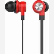 CELEBRAT earphones με μικρόφωνο D9, 10mm, 3.5μμ, 1.2m, κόκκινα D9-RD