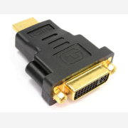 POWERTECH adapter HDMI 19pin male σε DVI 24+1 female CAB-H028