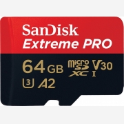 Sandisk Extreme Pro microSDXC 64GB U3 V30 A2