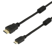 Powertech HDMI 19pin σε HDMI Micro (D) - 1.4V / 2F + with ethernet - 1.5M