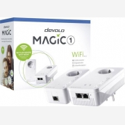 Devolo Magic 1 WiFi 2-1 Powerline Διπλού Kit για Ασύρματη Σύνδεση Wi?Fi 5 με Passthrough Πρίζα και 2