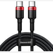 Baseus Cafule Braided USB 2.0 Cable USB-C male - USB-C male Κόκκινο 2m (CATKLF-AL91)