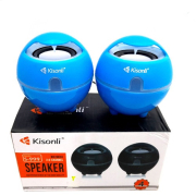 Kisonli S-999 2.0 Channel Multimedia Wired Speaker - Blue