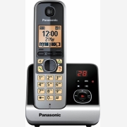 Panasonic KX-TG6721GB Black/Silver, Ασύρματο Τηλέφ.φωτ.οθόνη,ανοιχτή συνομ.,Ελλην.μενού,Τηλεφωνητής
