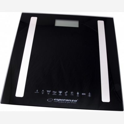 Esperanza EBS016K black Ηλεκτρονική Ζυγαριά Μπάνιου Λιπομετρητής με Bluetooth,μετρήσεις 8 παραμέτρων