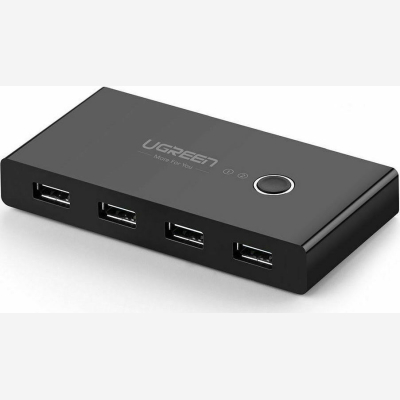 Ugreen Sharing Box USB 2.0 Hub 4 Θυρών με σύνδεση USB-A