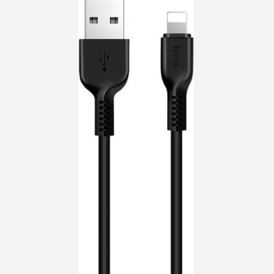 Hoco Regular USB to Lightning Cable Μαύρο 1m (X20)
