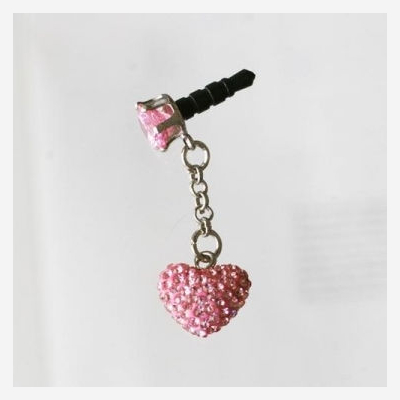 Sushimi Phone Cap pink heart pendant