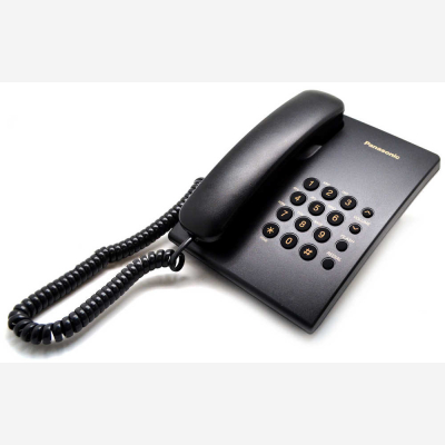Panasonic KX-TS500FXB Μαύρο,Ενσύρματο Σταθερό  Ψηφιακό Τηλέφωνο