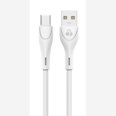 POWERTECH καλώδιο USB σε USB-C eco round PTR-0105, 15W 3A, 1m, λευκό | PTR-0105