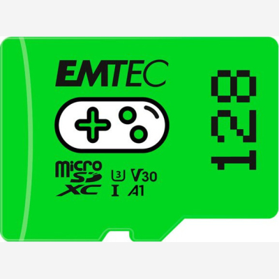 Emtec Gaming microSDXC 128GB Class 10 U3 V30 A1