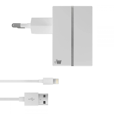 Just Wireless USB AC Charger 2.1A with Lightning connector (06404)
