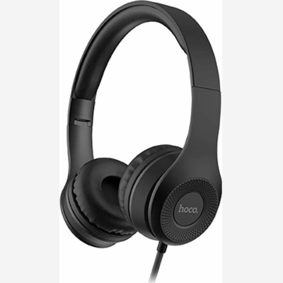 Hoco W21 Graceful Charm Ενσύρματα On Ear Ακουστικά Μαύρα
