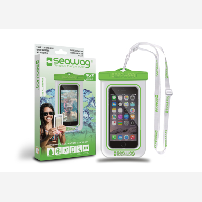 SEAWAG White & Green Waterproof Case for Smartphone