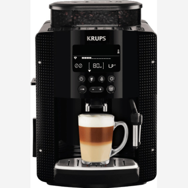 Krups EA8150 black Μηχανή Espesso, Cappuccino,1450 watt/ 15 bar,Σύστημα για αφρόγαλο